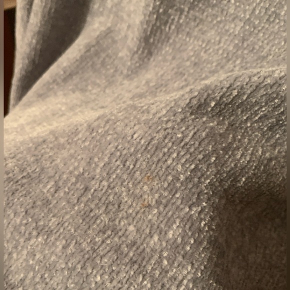 TWO Lands End Chenille sweaters in Plum and Gray - Picture 4 of 4